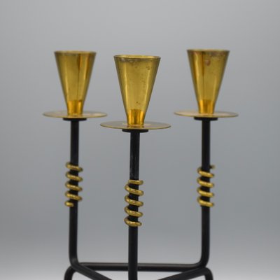 Swedish Candleholder in Brass and Metal by Nils Johan-RNM-1395741