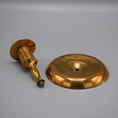 Swedish Candleholders in Brass, 1800s, Set of 2-RNM-1399066