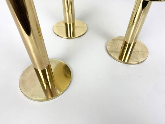 Swedish Candleholders in Brass by Hans-Agne Jakobsson for Markaryd, 1960s, Set of 3-ZM-1766089