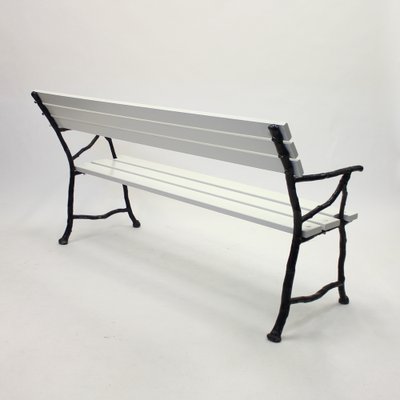 Swedish Cast Iron Garden Sofa, 1900s-KQ-1021664