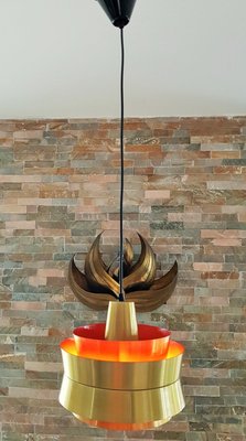 Swedish Ceiling Lamp by Carl Thore & Sigurd Lindkvist for Granhaga Metallindustri, 1960s-POM-556235