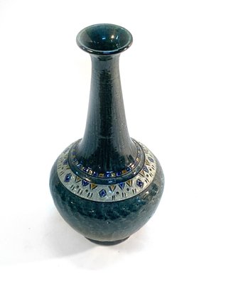 Swedish Ceramic Vase by Yngve Blixt for Höganäs, 1960s-QFU-845274