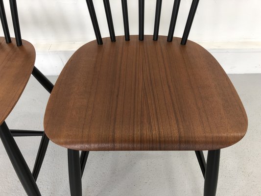 Swedish Chairs Teak by S. E. Fryklund for Hagafors, 1960s, Set of 2-JWH-1304240