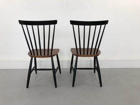 Swedish Chairs Teak by S. E. Fryklund for Hagafors, 1960s, Set of 2-JWH-1304240