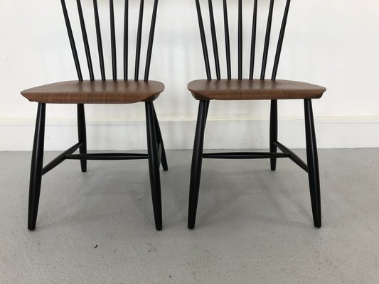 Swedish Chairs Teak by S. E. Fryklund for Hagafors, 1960s, Set of 2-JWH-1304240