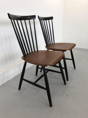 Swedish Chairs Teak by S. E. Fryklund for Hagafors, 1960s, Set of 2-JWH-1304240