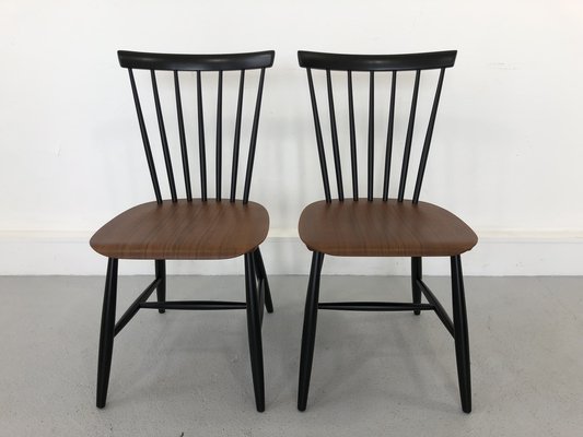 Swedish Chairs Teak by S. E. Fryklund for Hagafors, 1960s, Set of 2-JWH-1304240