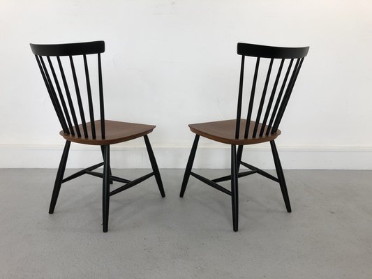 Swedish Chairs Teak by S. E. Fryklund for Hagafors, 1960s, Set of 2-JWH-1304240