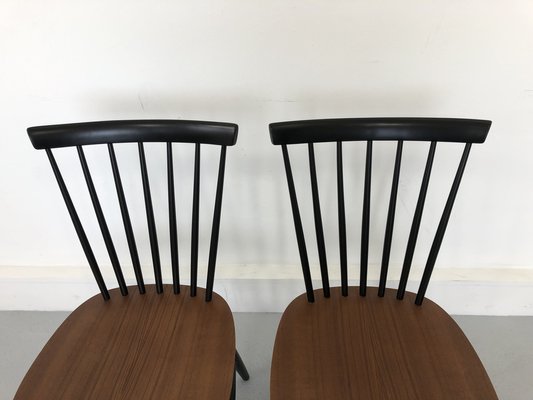 Swedish Chairs Teak by S. E. Fryklund for Hagafors, 1960s, Set of 2-JWH-1304240