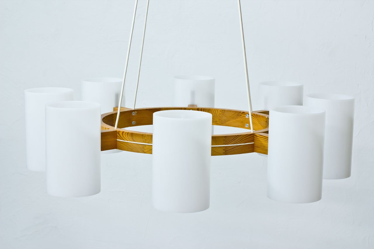 Swedish Chandelier by Uno & Östen Kristiansson for Luxus, 1960s