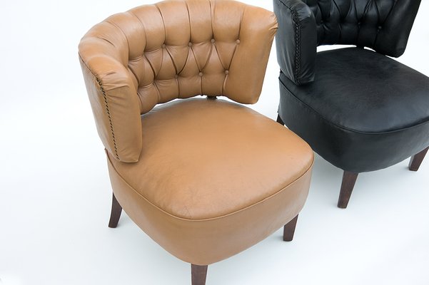 Swedish Club Chairs by Otto Schultz for Jio Mobler, Set of 2-URD-1098499