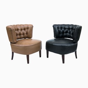 Swedish Club Chairs by Otto Schultz for Jio Mobler, Set of 2-URD-1098499