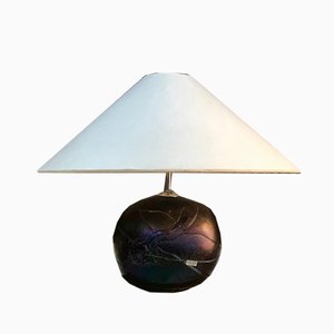 Swedish Colored Art Glass Table Lamp by Bertil Vallien for Kosta Boda, 1970s-JP-970434