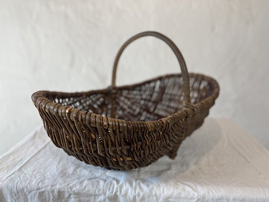 Swedish Country Handmade Willow Basket-IJL-1702232