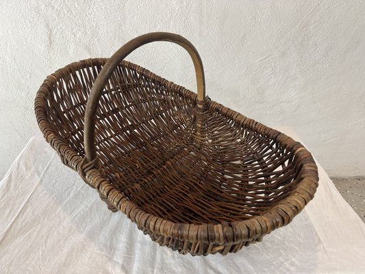 Swedish Country Handmade Willow Basket-IJL-1702232