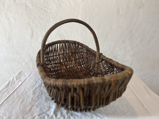 Swedish Country Handmade Willow Basket-IJL-1702232