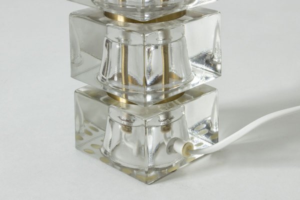 Swedish Crystal Table Lamp, 1960s-NL-749939