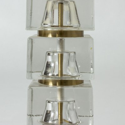 Swedish Crystal Table Lamp, 1960s-NL-749939