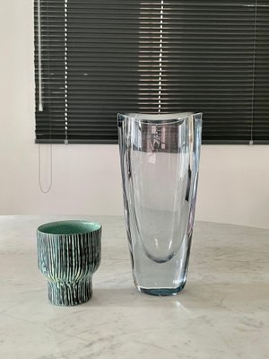 Swedish Crystal Vase from Orrefors, 1960s-GXL-919099