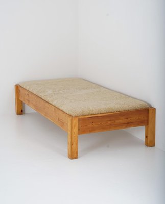 Swedish Daybed in Pine & Sheepskin, 1970s-FM-1373792