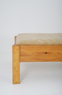 Swedish Daybed in Pine & Sheepskin, 1970s-FM-1373792