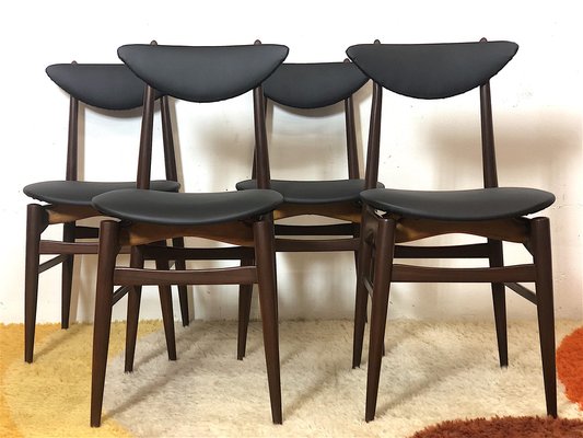 Swedish Dining Chairs, 1960s, Set of 4-FQG-1747123