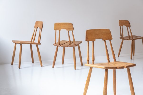 Swedish Dining Chairs by Carl-Gustav Boulogner for Ab Bröderna Wigells Stolfabrik, 1960s, Set of 6-VWQ-1794272