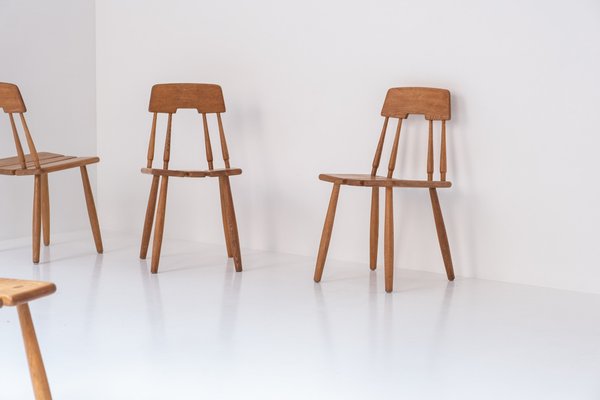 Swedish Dining Chairs by Carl-Gustav Boulogner for Ab Bröderna Wigells Stolfabrik, 1960s, Set of 6-VWQ-1794272