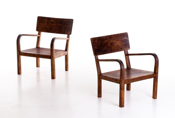 Swedish Easy Chairs, 1950s, Set of 2-QU-1706903