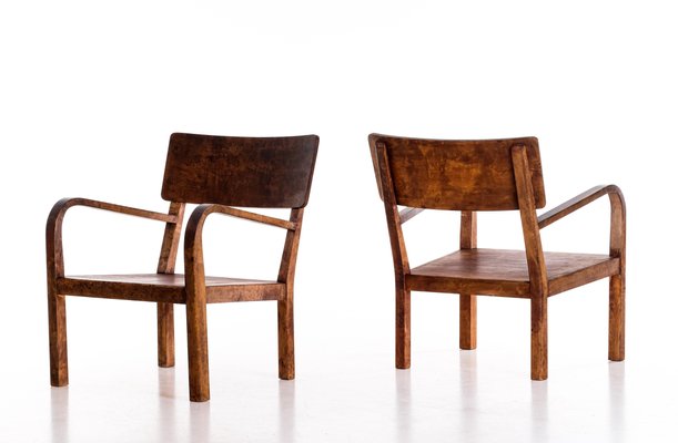 Swedish Easy Chairs, 1950s, Set of 2-QU-1706903