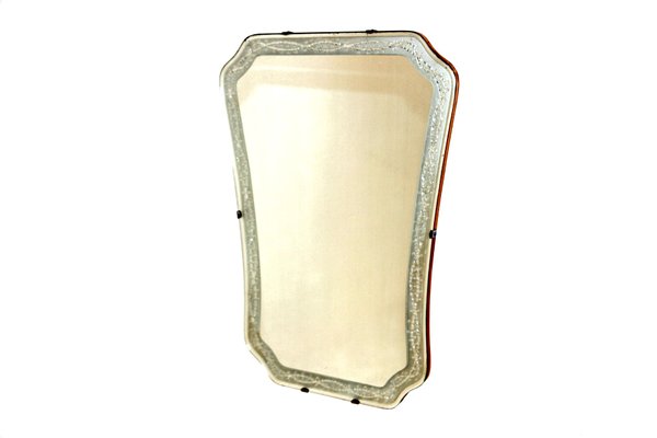 Swedish Elm Mirror, 1950s-GEK-1118507