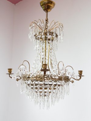 Swedish Empire Style Chandelier, 1950s-JWI-1763226