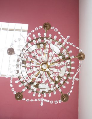 Swedish Empire Style Chandelier, 1950s-JWI-1763226