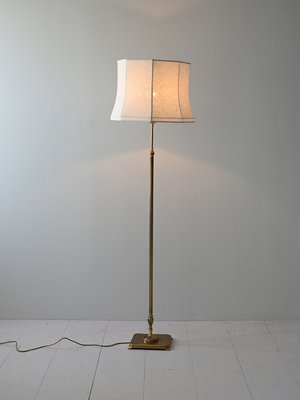 Swedish Floor Lamp with Metal Structure, 1970s-QWP-2035567