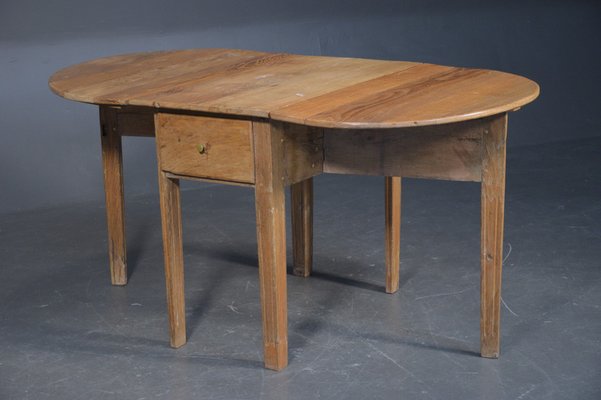 Swedish Folding Table in Oak, 1800s-VAP-1276919