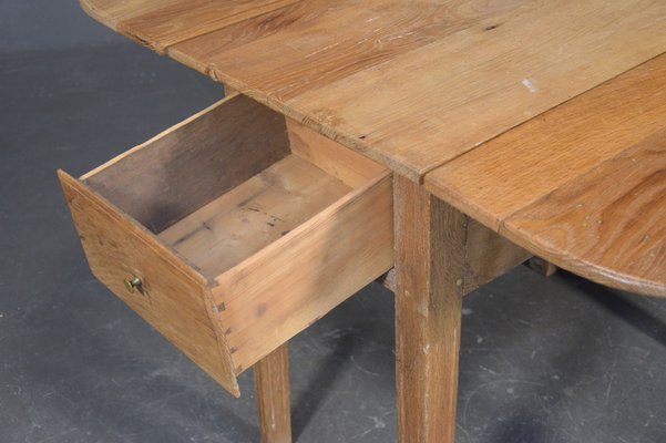 Swedish Folding Table in Oak, 1800s-VAP-1276919