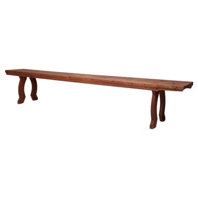 Swedish Folk Art Pine Bench-MJF-1367597