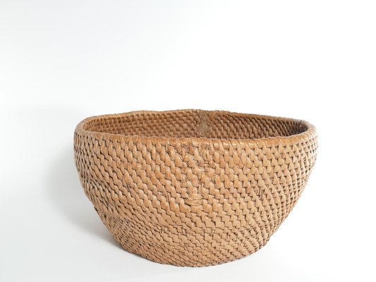 Swedish Folk Art Root Basket, 19th Century-RUK-1758049