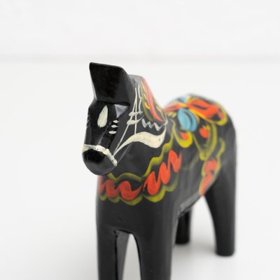 Swedish Folk Dala Horse Toys in Wood, 1960, Set of 5-WM-1251010