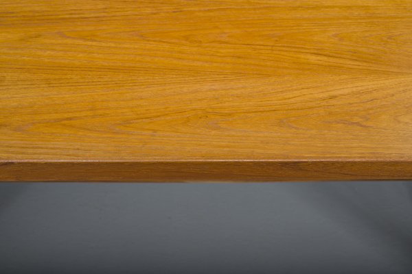 Swedish Freestanding Teak Architect Desk, 1960s-ZZH-1799052