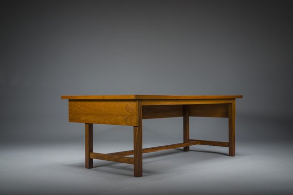 Swedish Freestanding Teak Architect Desk, 1960s-ZZH-1799052