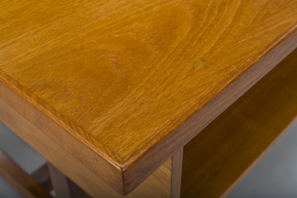 Swedish Freestanding Teak Architect Desk, 1960s-ZZH-1799052