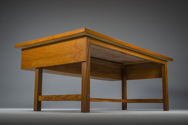 Swedish Freestanding Teak Architect Desk, 1960s-ZZH-1799052