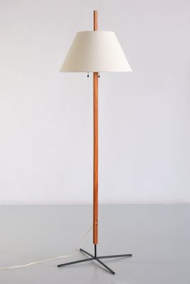 Swedish G35 Floor Lamp in Teak and Iron by Hans-Agne Jakobsson, 1960s-FMT-1373060