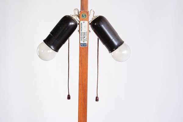 Swedish G35 Floor Lamp in Teak and Iron by Hans-Agne Jakobsson, 1960s-FMT-1373060