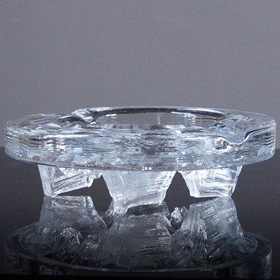 Swedish Glass Ashtray from Pukeberg, 1970s-GIW-664535