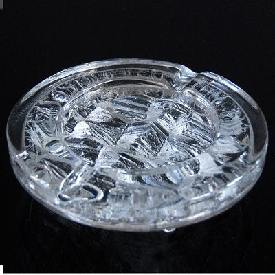 Swedish Glass Ashtray from Pukeberg, 1970s-GIW-664535