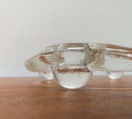 Swedish Glass Candleholder Ring from Pukeberg, 1970s-UAH-1425378