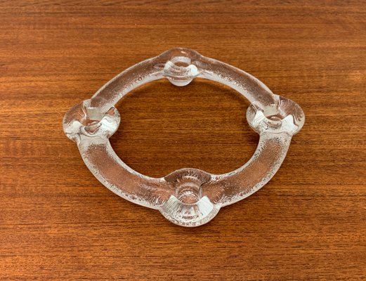 Swedish Glass Candleholder Ring from Pukeberg, 1970s-UAH-1425378