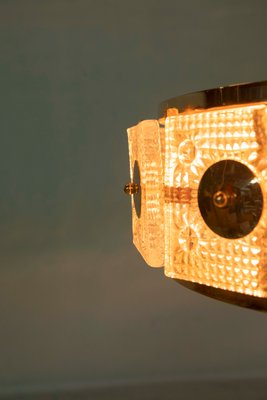 Swedish Glass Ceiling Lamp by Carl Fagerlund for Orrefors, 1950s-HGA-772455